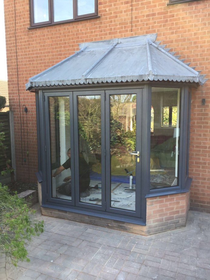 Slate Grey Bi-Fold Door in Derby