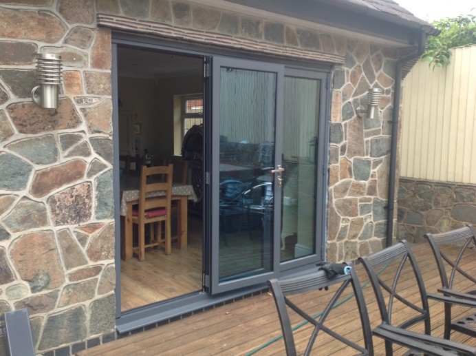 Anthracite Bi-Fold Doors in Derby