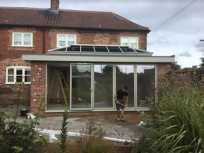 Conservatory to French Grey Orangery