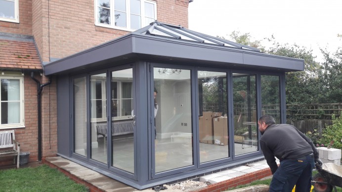 Patio Space Transformed into a Family Sized Orangery