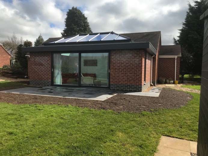 Anthracite Grey Orangery Fitted with Slider