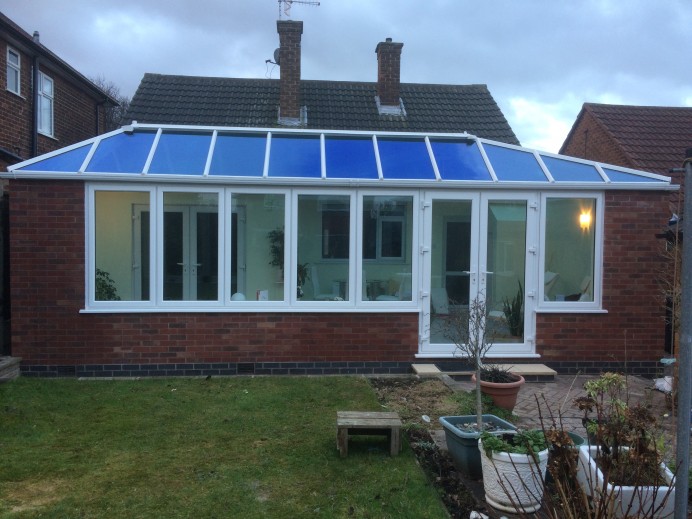 French Grey L Shaped Conservatory