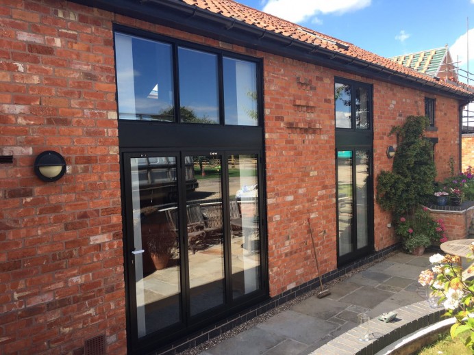 Bi Fold Doors and Window Installation in a Barn Conversion