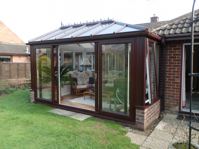 Edwardian Conservatory Finished in Rosewood