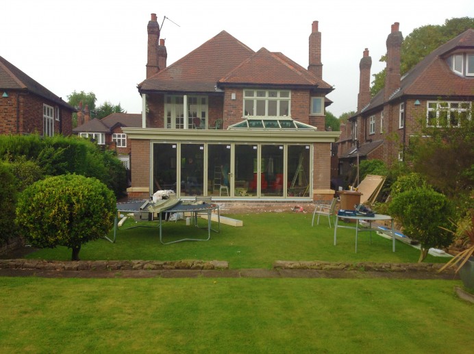 French Grey Orangery with View Point on Roof