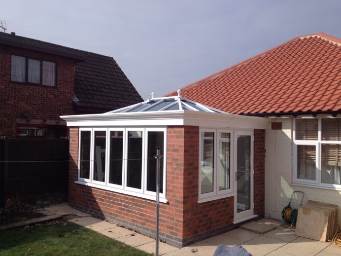 Orangery Fitting On a Bungalow