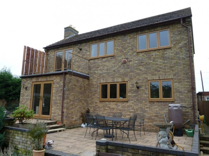 Entire Property Fitted with Light Oak Windows and Exterior Doors