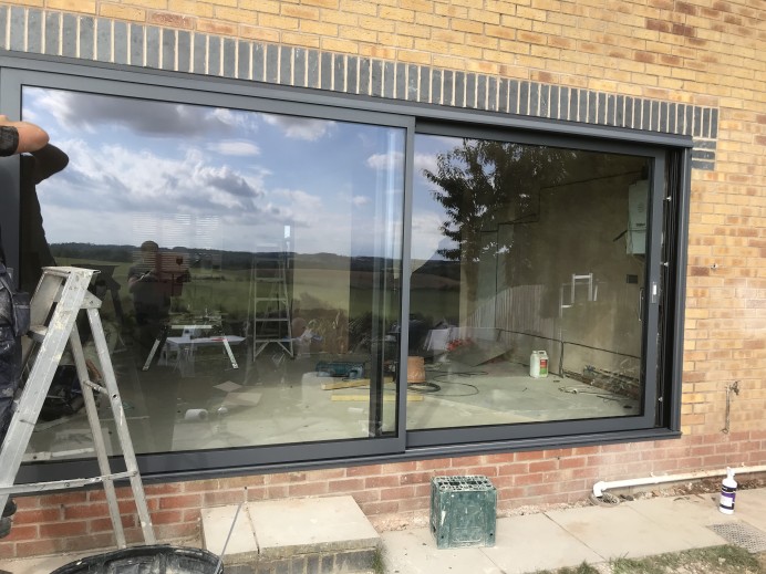 Dutemann Two Pane Sliding Doors Fitted