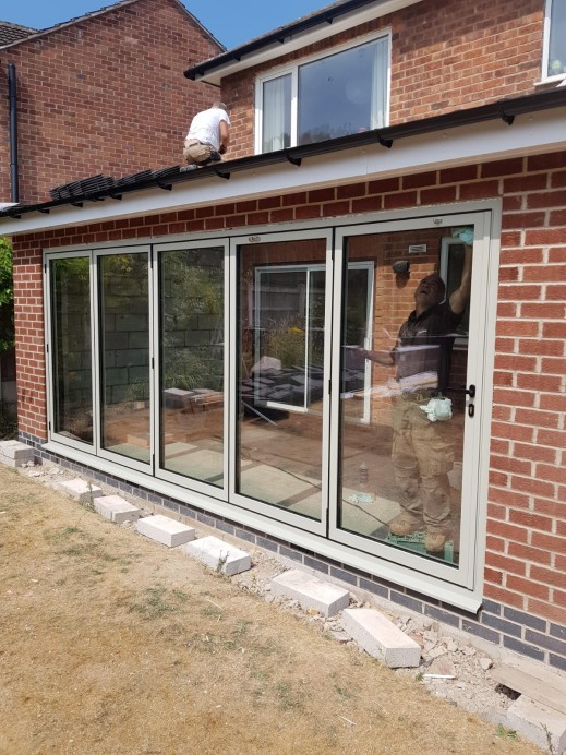 Five Pane Schuco Bi Fold Installed