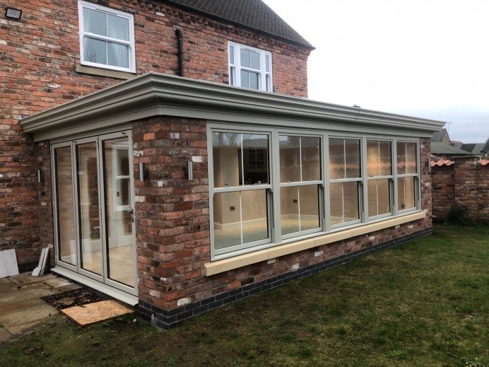 Pebble Grey Orangery Built