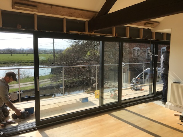 Dutemann Glide S Sliding Door Fitted In Canal Side Property