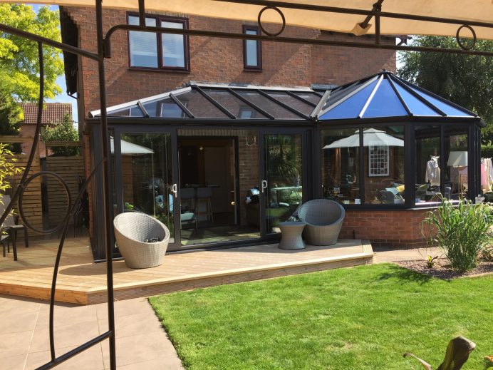 Wooden Conservatory Transformed into Aluminium and UPVC Alternative